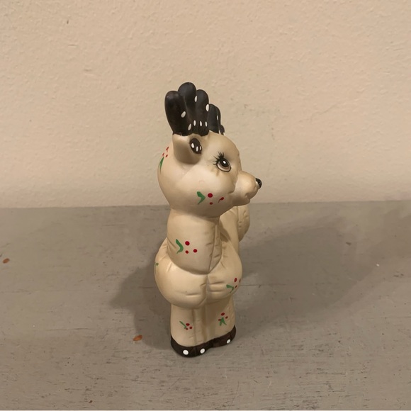 VTG Kimble Ceramic Reindeer Painted Figurine - Picture 4 of 6